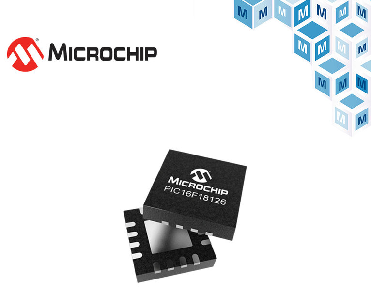 Ora disponibili presso Mouser: MCU PIC16F18x di Microchip ottimizzate per applicazioni di nodi di sensori